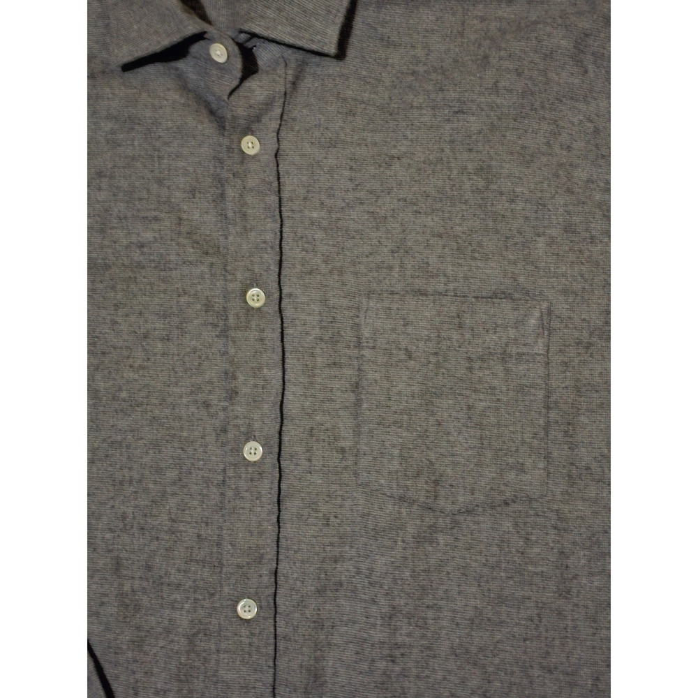 Hartford Alternative Classics Cotton Flannel Shirt Mens Gray LS Button Up XL - Picture 2 of 6